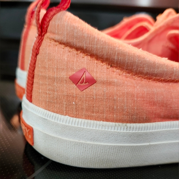 Sperry Pink Canvas Sneakers - Picture 8 of 10